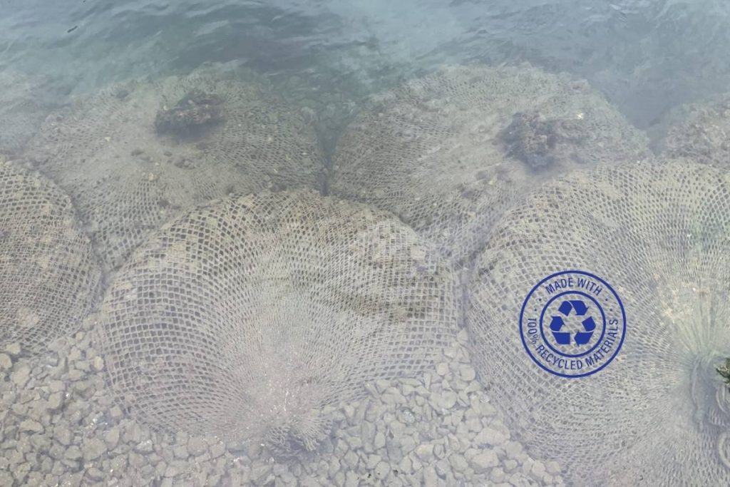 Bluemont Rock Bags underwater