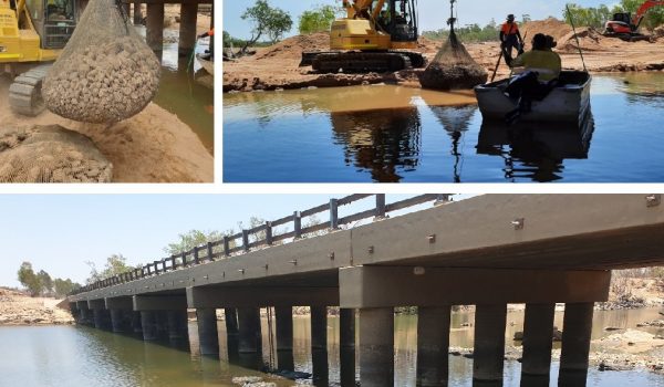 Rock Bags Gilbert River Bridge
