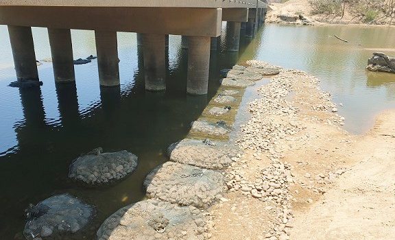 kyowa Rock Bags deployed to protect bridge from scour erosion